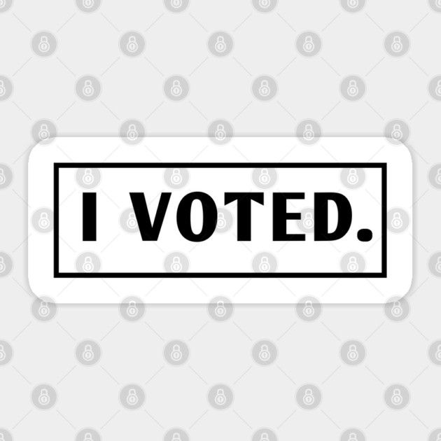 I Voted Sticker by BlackMeme94