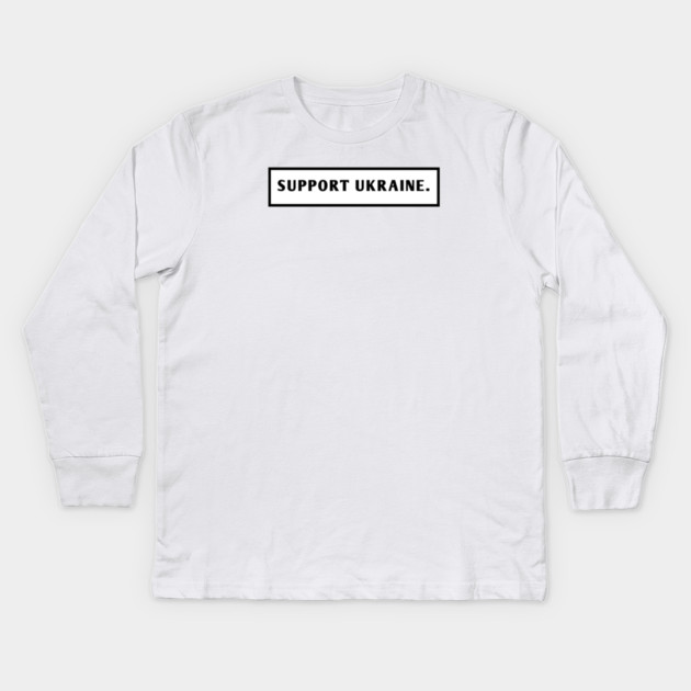 Support Ukraine Kids Long Sleeve T-Shirt by BlackMeme94