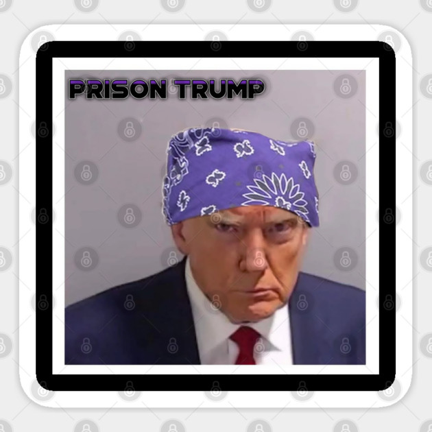 Prison Trump Sticker by shitposthero