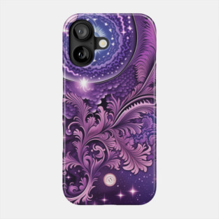 Other Worldly Designs- nebulas, stars, galaxies, planets with feathers Phone Case