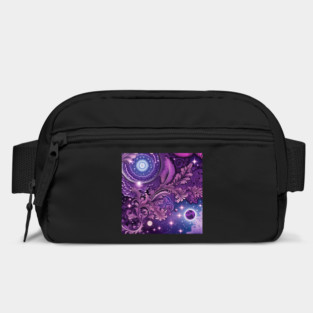 Other Worldly Designs- nebulas, stars, galaxies, planets with feathers Bag