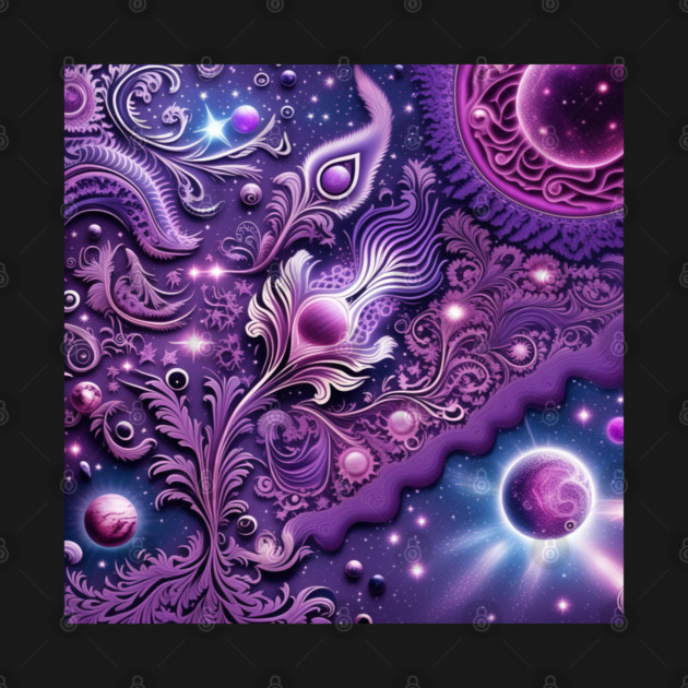 Other Worldly Designs- nebulas, stars, galaxies, planets with feathers by BirdsnStuff