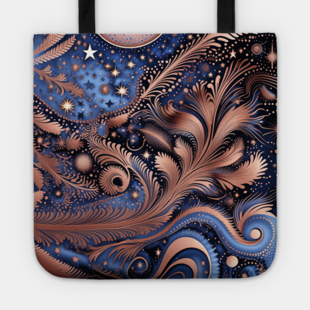 Other Worldly Designs- nebulas, stars, galaxies, planets with feathers Tote by BirdsnStuff