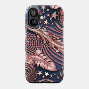Other Worldly Designs- nebulas, stars, galaxies, planets with feathers Phone Case