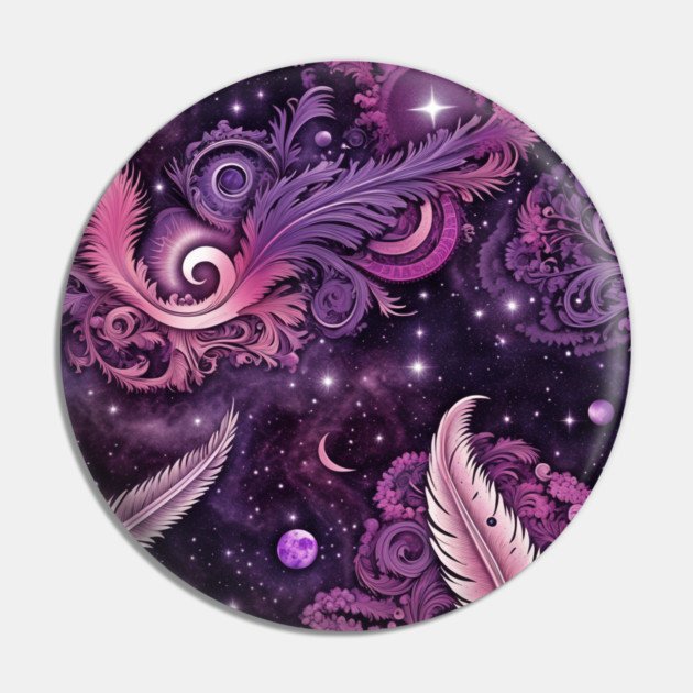 Other Worldly Designs- nebulas, stars, galaxies, planets with feathers Pin by BirdsnStuff