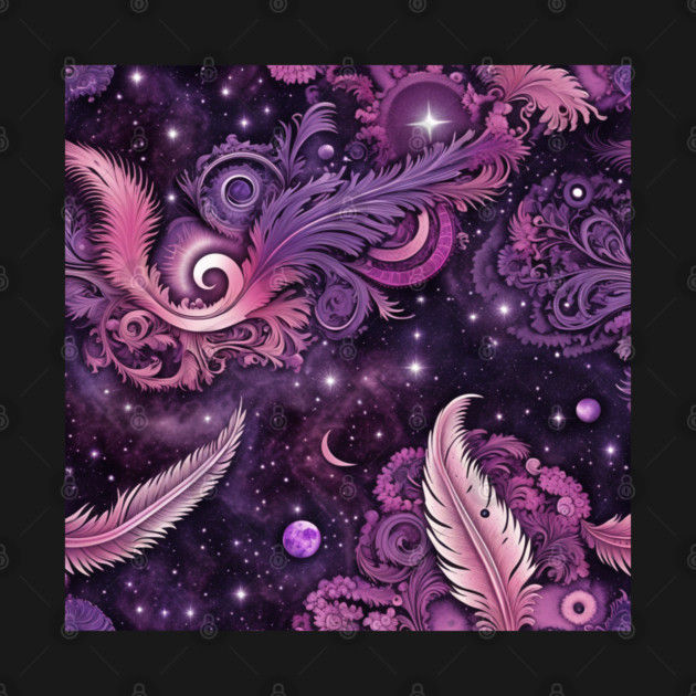 Other Worldly Designs- nebulas, stars, galaxies, planets with feathers by BirdsnStuff