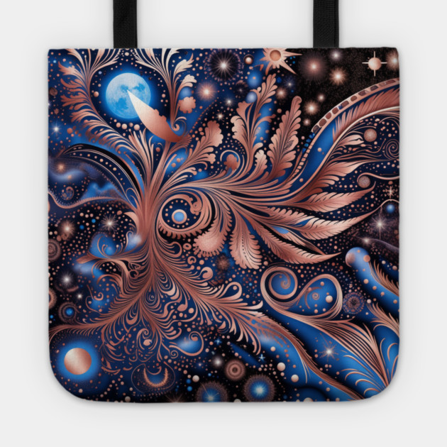 Other Worldly Designs- nebulas, stars, galaxies, planets with feathers Tote by BirdsnStuff