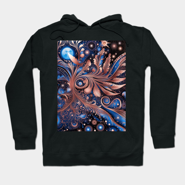 Other Worldly Designs- nebulas, stars, galaxies, planets with feathers Hoodie by BirdsnStuff
