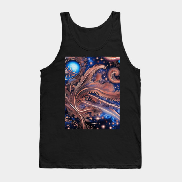 Other Worldly Designs- nebulas, stars, galaxies, planets with feathers Tank Top by BirdsnStuff