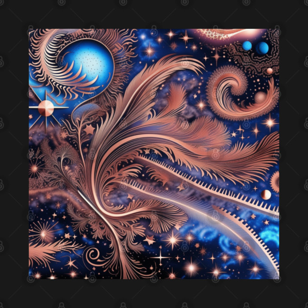 Other Worldly Designs- nebulas, stars, galaxies, planets with feathers by BirdsnStuff