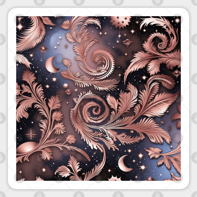 Other Worldly Designs- nebulas, stars, galaxies, planets with feathers Sticker by BirdsnStuff