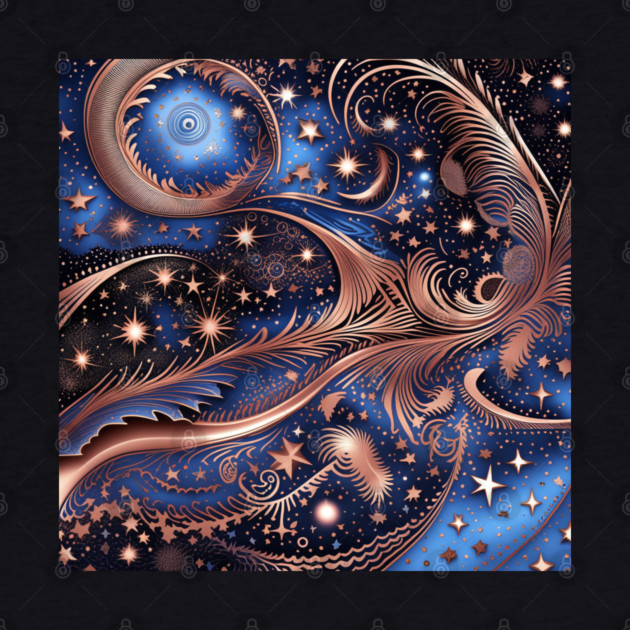 Other Worldly Designs- nebulas, stars, galaxies, planets with feathers by BirdsnStuff