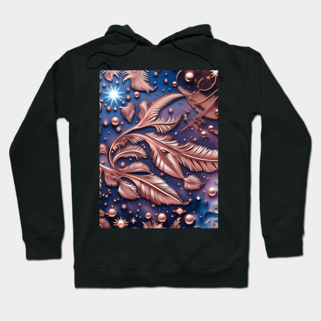 Other Worldly Designs- nebulas, stars, galaxies, planets with feathers Hoodie by BirdsnStuff