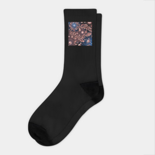 Other Worldly Designs- nebulas, stars, galaxies, planets with feathers Socks