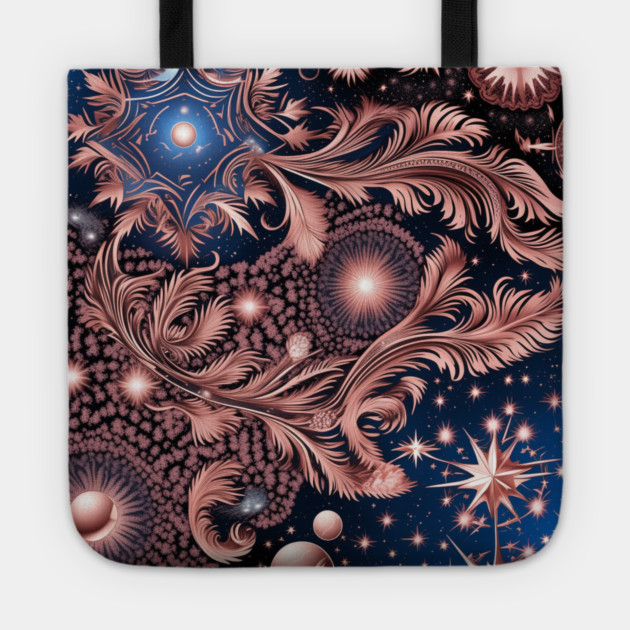 Other Worldly Designs- nebulas, stars, galaxies, planets with feathers Tote by BirdsnStuff
