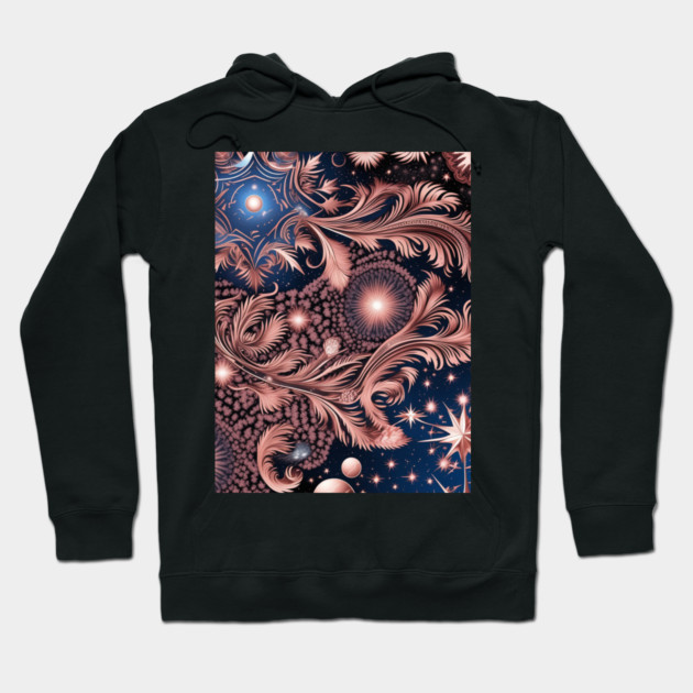 Other Worldly Designs- nebulas, stars, galaxies, planets with feathers Hoodie by BirdsnStuff