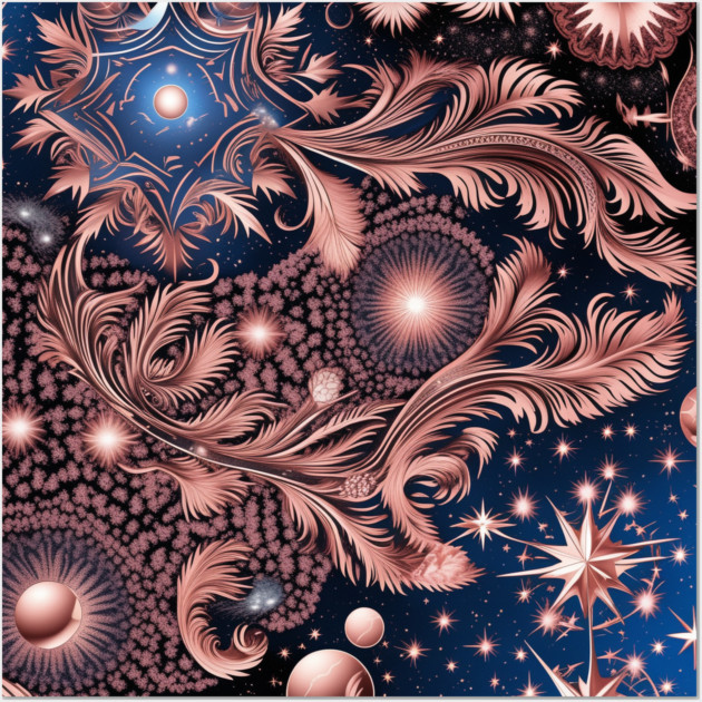Other Worldly Designs- nebulas, stars, galaxies, planets with feathers Wall Art by BirdsnStuff