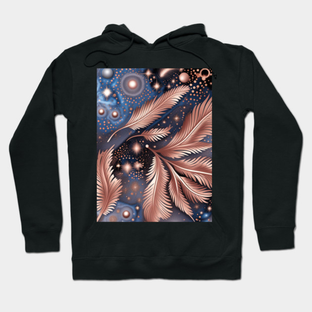 Other Worldly Designs- nebulas, stars, galaxies, planets with feathers Hoodie by BirdsnStuff
