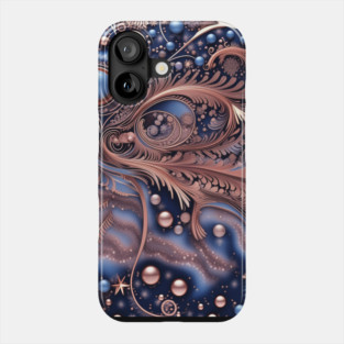 Other Worldly Designs- nebulas, stars, galaxies, planets with feathers Phone Case