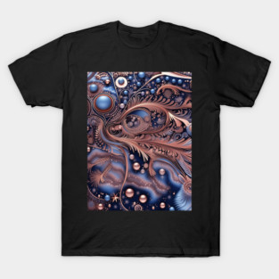 Other Worldly Designs- nebulas, stars, galaxies, planets with feathers T-Shirt