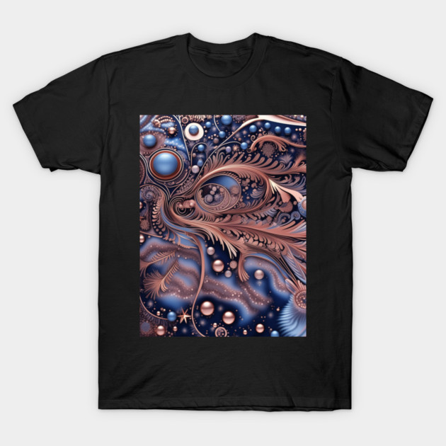 Other Worldly Designs- nebulas, stars, galaxies, planets with feathers T-Shirt by BirdsnStuff