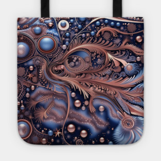Other Worldly Designs- nebulas, stars, galaxies, planets with feathers Tote