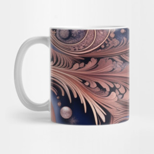 Other Worldly Designs- nebulas, stars, galaxies, planets with feathers Mug