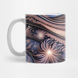 Other Worldly Designs- nebulas, stars, galaxies, planets with feathers Mug