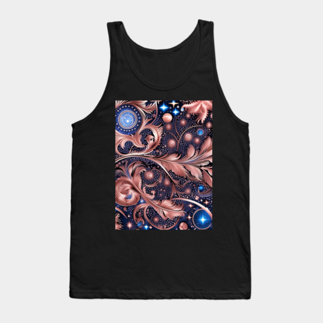 Other Worldly Designs- nebulas, stars, galaxies, planets with feathers Tank Top by BirdsnStuff