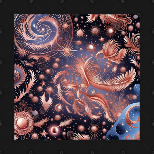 Other Worldly Designs- nebulas, stars, galaxies, planets with feathers by BirdsnStuff