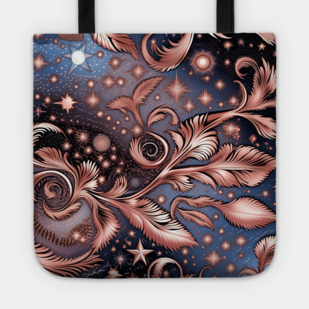 Other Worldly Designs- nebulas, stars, galaxies, planets with feathers Tote by BirdsnStuff