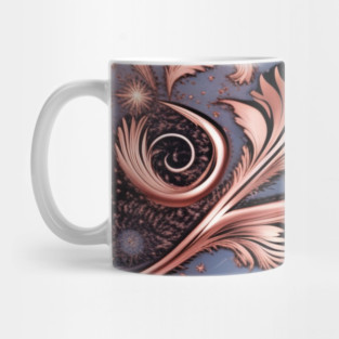 Other Worldly Designs- nebulas, stars, galaxies, planets with feathers Mug