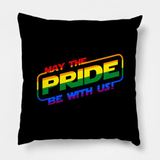 Pride Month LGBTQ+ Gay Geeky Slogan Pillow