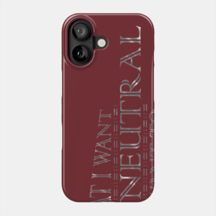 CHAOTIC NEUTRAL Alignment Phone Case