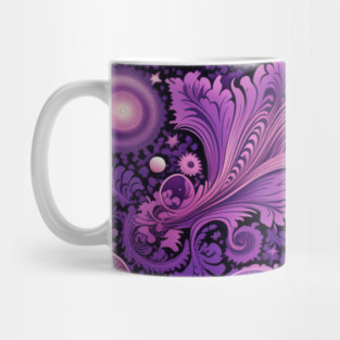 Other Worldly Designs- nebulas, stars, galaxies, planets with feathers Mug
