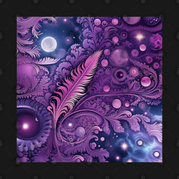 Other Worldly Designs- nebulas, stars, galaxies, planets with feathers by BirdsnStuff