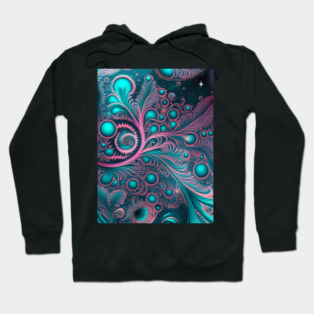 Other Worldly Designs- nebulas, stars, galaxies, planets with feathers Hoodie by BirdsnStuff