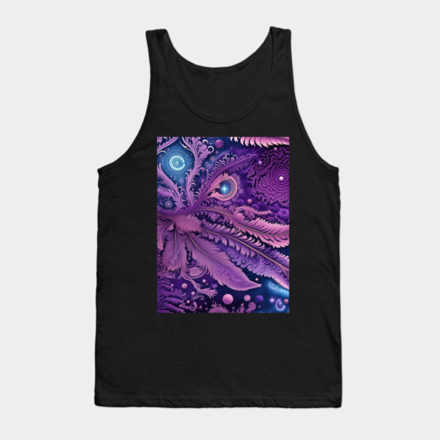 Other Worldly Designs- nebulas, stars, galaxies, planets with feathers Tank Top by BirdsnStuff