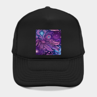 Other Worldly Designs- nebulas, stars, galaxies, planets with feathers Hat