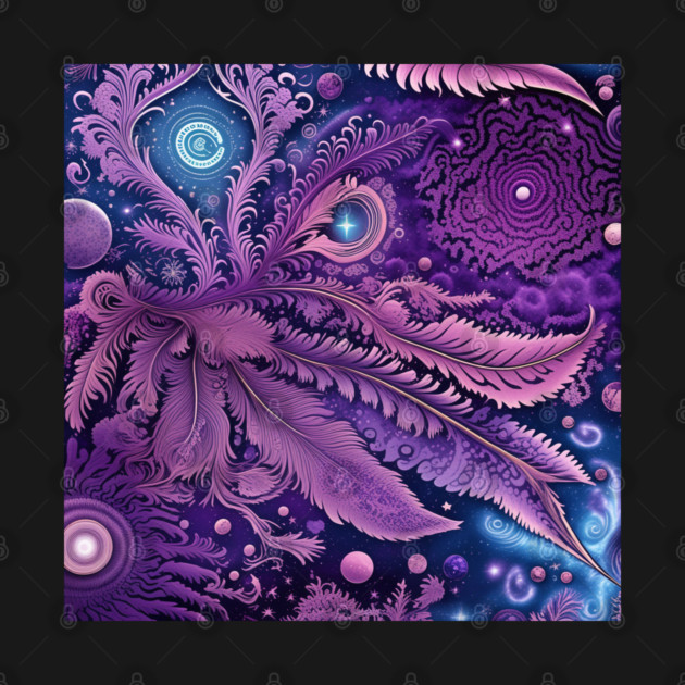 Other Worldly Designs- nebulas, stars, galaxies, planets with feathers by BirdsnStuff