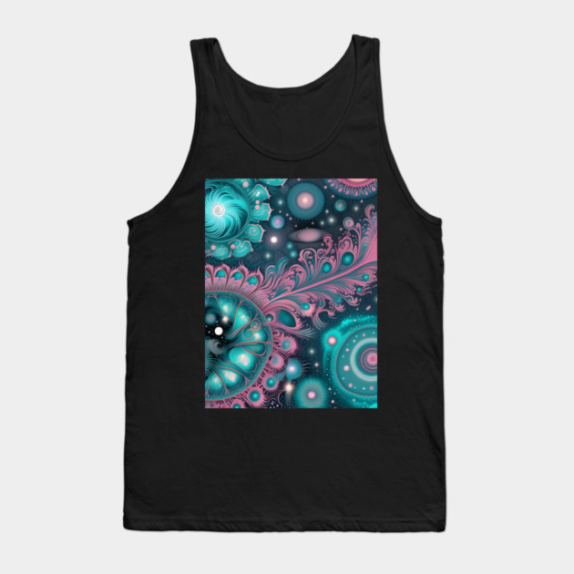 Other Worldly Designs- nebulas, stars, galaxies, planets with feathers Tank Top by BirdsnStuff
