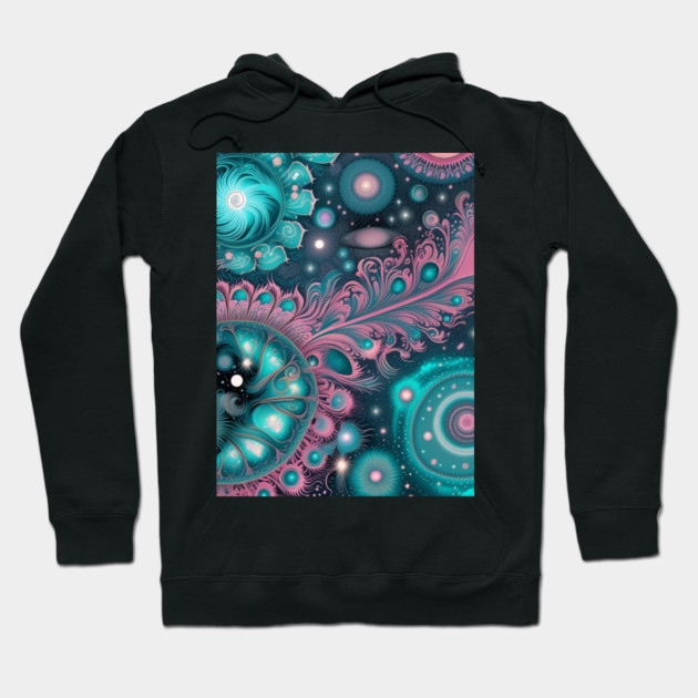 Other Worldly Designs- nebulas, stars, galaxies, planets with feathers Hoodie by BirdsnStuff