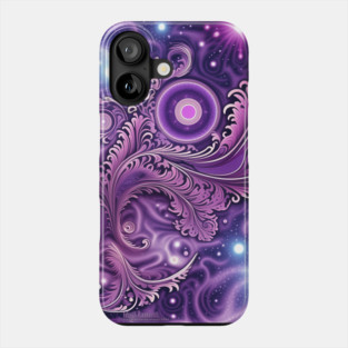 Other Worldly Designs- nebulas, stars, galaxies, planets with feathers Phone Case