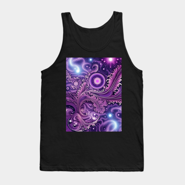 Other Worldly Designs- nebulas, stars, galaxies, planets with feathers Tank Top by BirdsnStuff