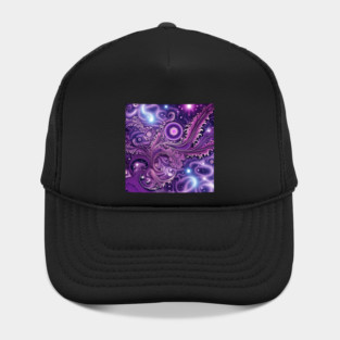 Other Worldly Designs- nebulas, stars, galaxies, planets with feathers Hat