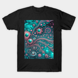 Other Worldly Designs- nebulas, stars, galaxies, planets with feathers T-Shirt