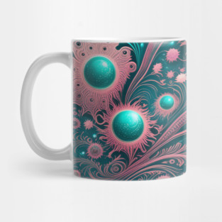 Other Worldly Designs- nebulas, stars, galaxies, planets with feathers Mug