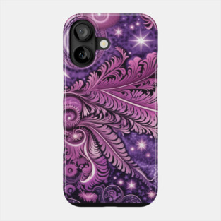 Other Worldly Designs- nebulas, stars, galaxies, planets with feathers Phone Case