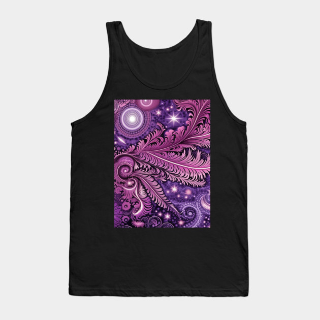 Other Worldly Designs- nebulas, stars, galaxies, planets with feathers Tank Top by BirdsnStuff