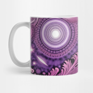 Other Worldly Designs- nebulas, stars, galaxies, planets with feathers Mug